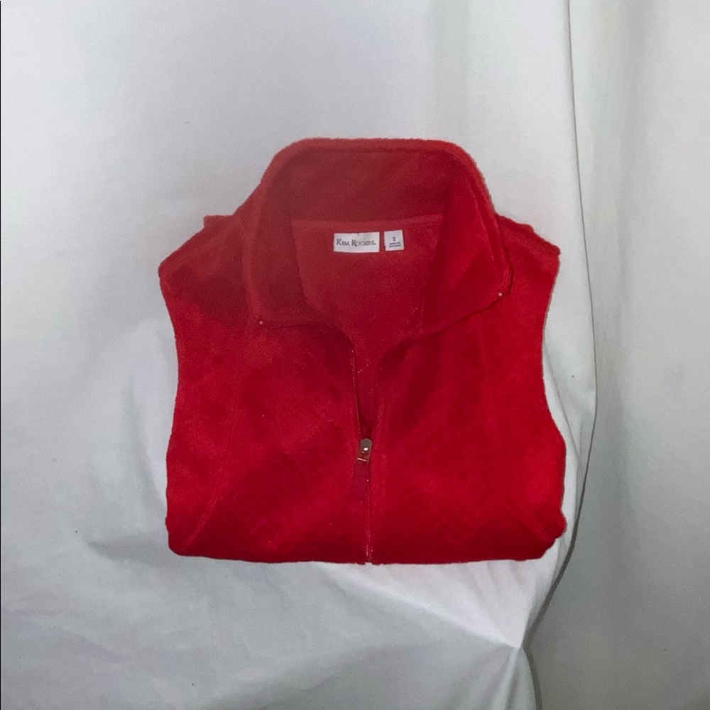 3 FOR $50  Kim Rogers Woven pattern Vest women